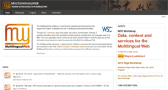 Desktop Screenshot of multilingualweb.eu