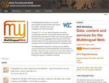 Tablet Screenshot of multilingualweb.eu